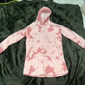 Pink Tie-Dye Hoodie